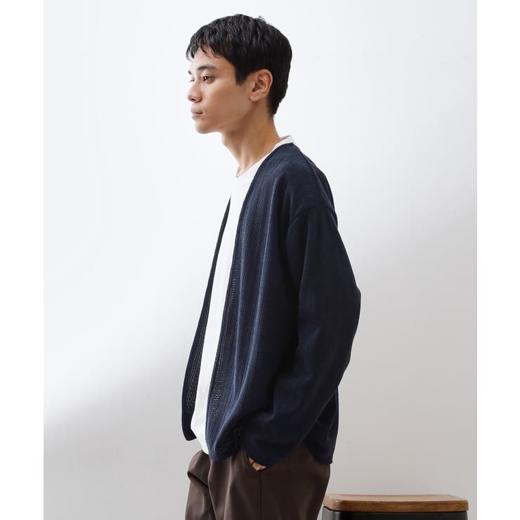 モールニットカーディガン＋長袖Tシャツ 洗濯機OK 吸水速乾 | THE SHOP TK | 詳細画像12 