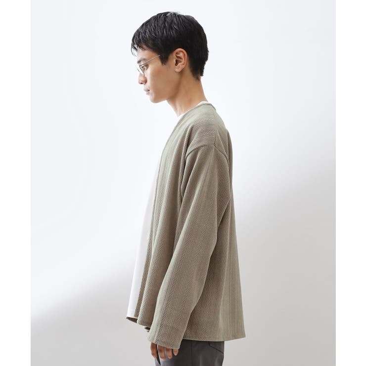 モールニットカーディガン＋長袖Tシャツ 洗濯機OK 吸水速乾 | THE SHOP TK | 詳細画像21 