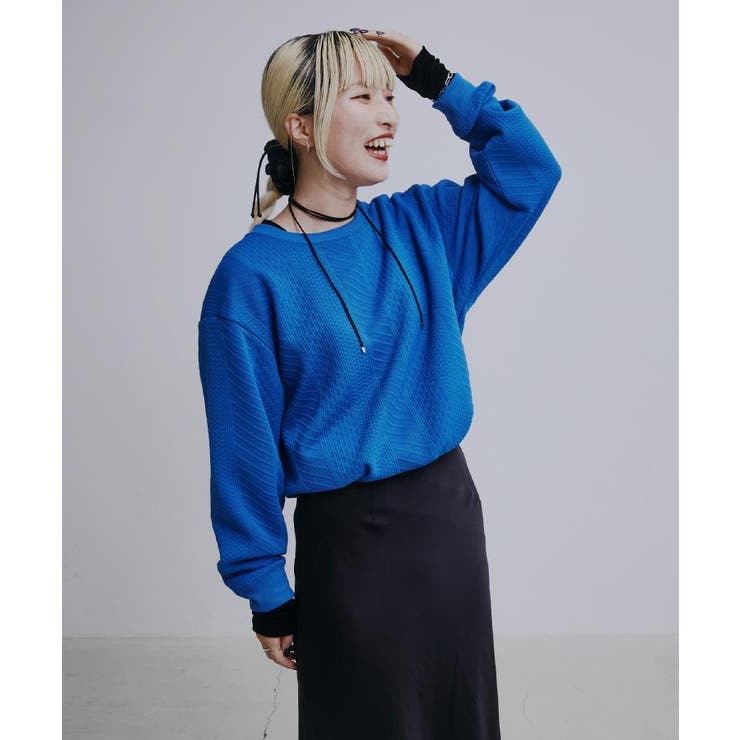 ふくれジャカードスウェット 洗濯機OK 6色展開 | THE SHOP TK | 詳細画像7 