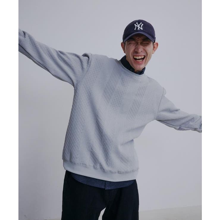 ふくれジャカードスウェット 洗濯機OK 6色展開 | THE SHOP TK | 詳細画像3 