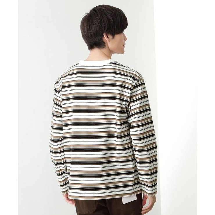 ランダムボーダー長袖タフTシャツ 【洗濯機OK】 | THE SHOP TK | 詳細画像2 