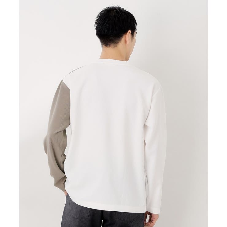 【一枚で着映える】パネルブロッキング長袖Tシャツ 【洗濯機OK】 | THE SHOP TK | 詳細画像2 