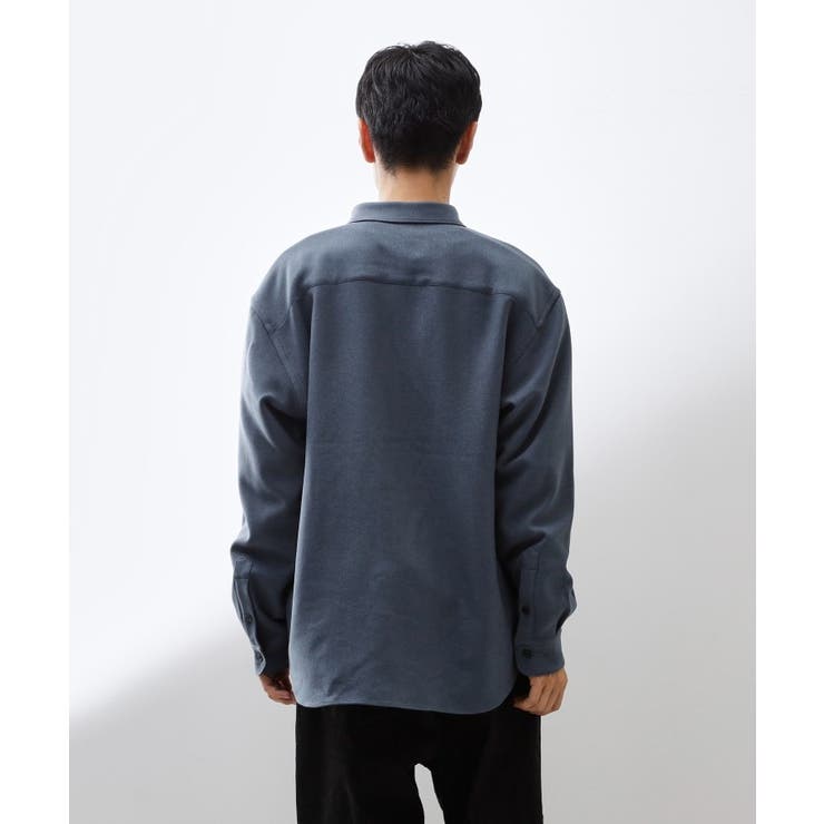 【大人のきれいめカジュアルに】ウールライク長袖シャツ 洗濯機OK | THE SHOP TK | 詳細画像1 