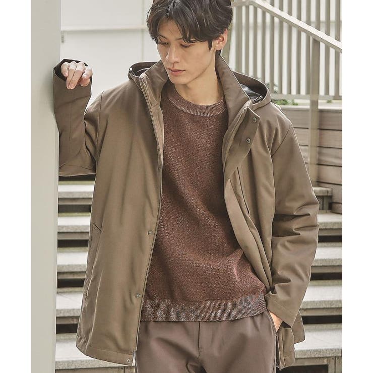 ブラウン(043) | 【3WAY】中綿ライナー付カルゼコート 洗濯機OK/ON・OFF対応 | THE SHOP TK