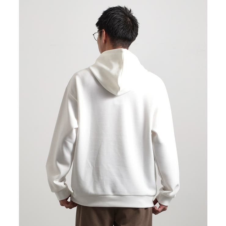 【大人の休日スタイルにはこれ！】フロントチェック柄ニットパーカ 洗濯機OK | THE SHOP TK | 詳細画像2 