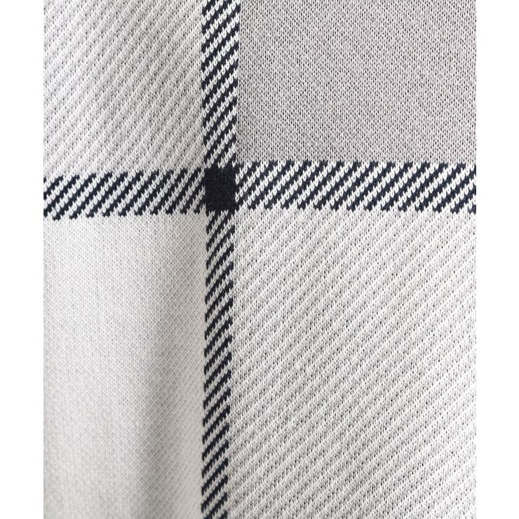 【大人の休日スタイルにはこれ！】フロントチェック柄ニットパーカ 洗濯機OK | THE SHOP TK | 詳細画像4 