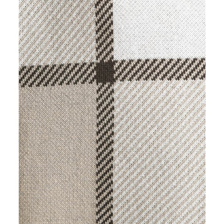 【大人の休日スタイルにはこれ！】フロントチェック柄ニットパーカ 洗濯機OK | THE SHOP TK | 詳細画像8 