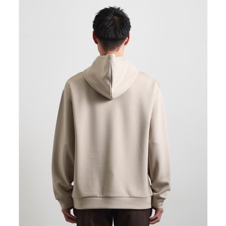 【大人の休日スタイルにはこれ！】フロントチェック柄ニットパーカ 洗濯機OK | THE SHOP TK | 詳細画像15 