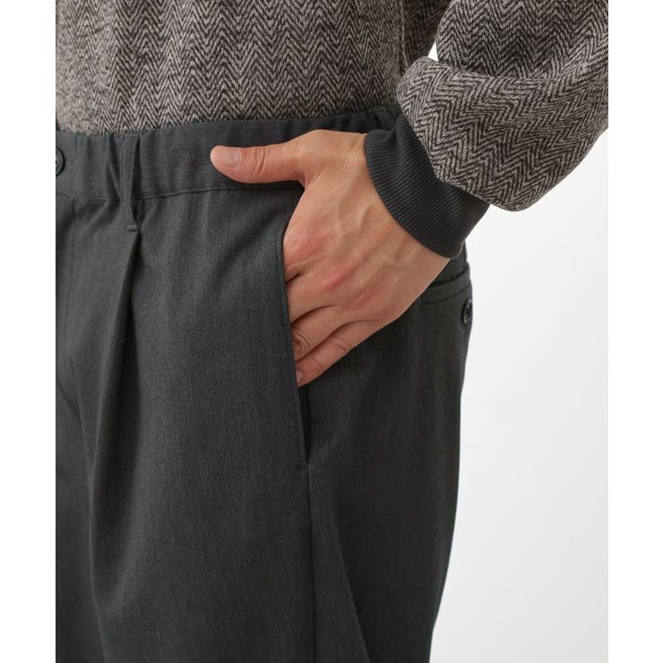 セミワイドイージーパンツWARM 洗濯機OK／裏起毛／ストレッチ | THE SHOP TK | 詳細画像18 