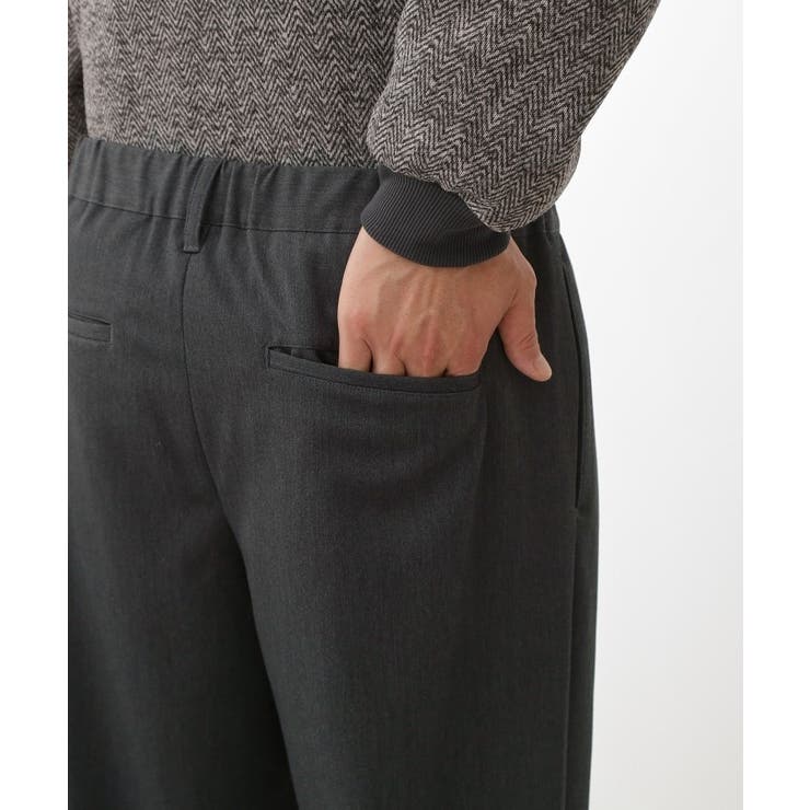 セミワイドイージーパンツWARM 洗濯機OK／裏起毛／ストレッチ | THE SHOP TK | 詳細画像19 