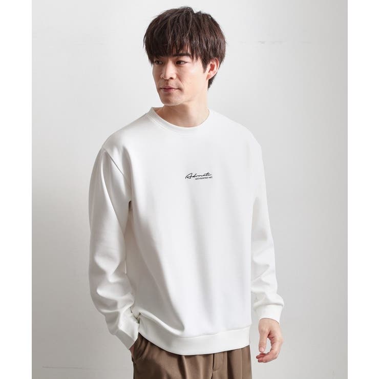 オフホワイト(003) | 【クリーンで大人っぽい】ロゴスウェット 洗濯機OK | THE SHOP TK