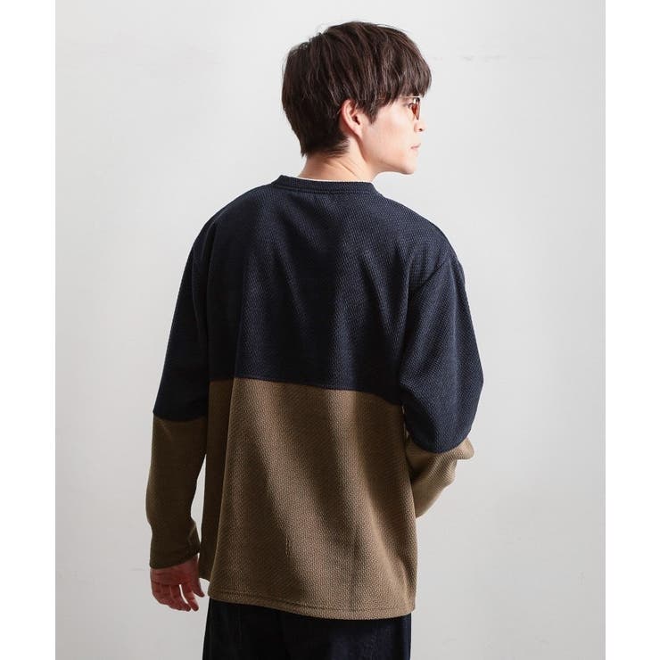 バイカラー モール風長袖Tシャツ | THE SHOP TK | 詳細画像6 