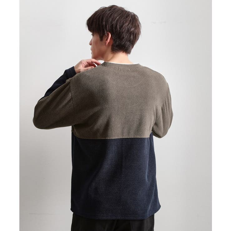 バイカラー モール風長袖Tシャツ | THE SHOP TK | 詳細画像10 