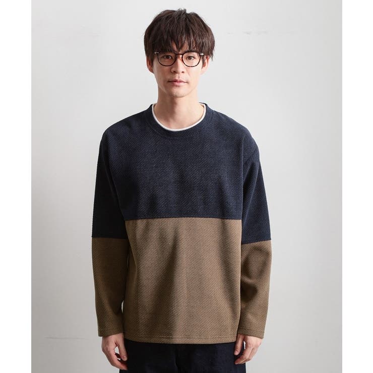 バイカラー モール風長袖Tシャツ | THE SHOP TK | 詳細画像13 