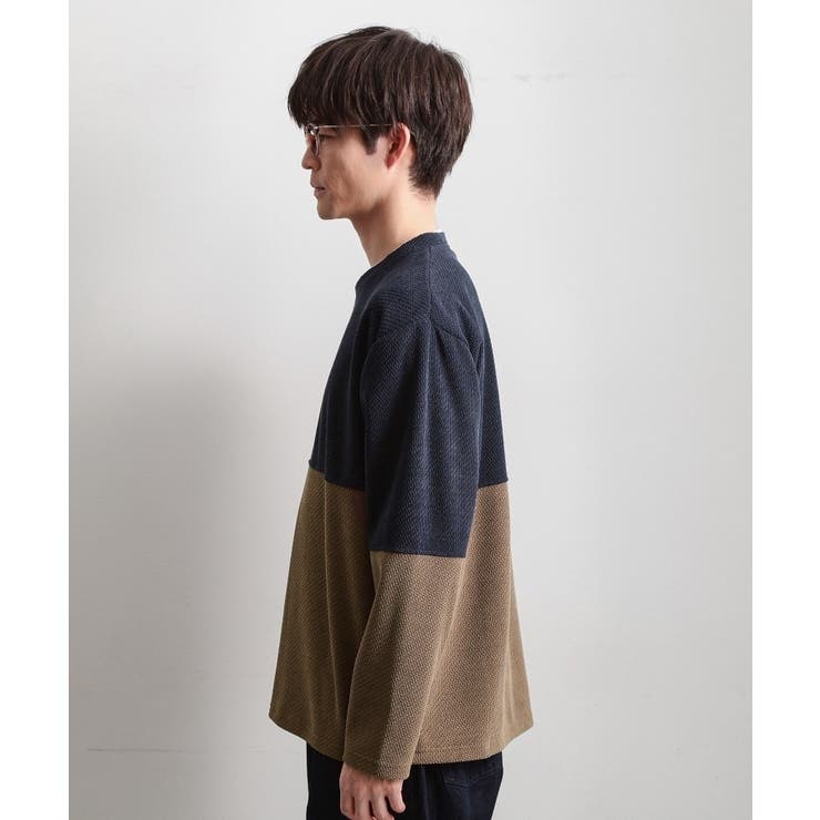 バイカラー モール風長袖Tシャツ | THE SHOP TK | 詳細画像14 