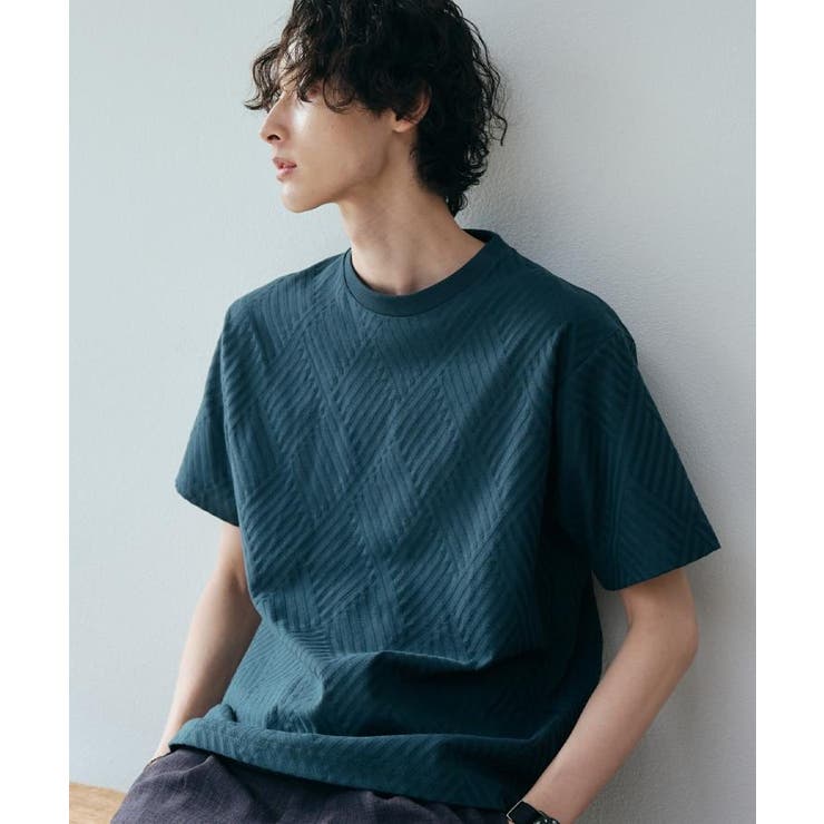 リンクスジャカード半袖Ｔシャツ | THE SHOP TK | 詳細画像1 
