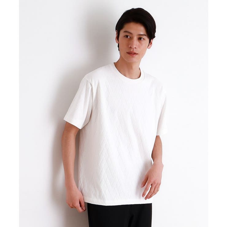 オフホワイト(003) | ジオメトリックリンクス半袖Ｔシャツ | THE SHOP TK