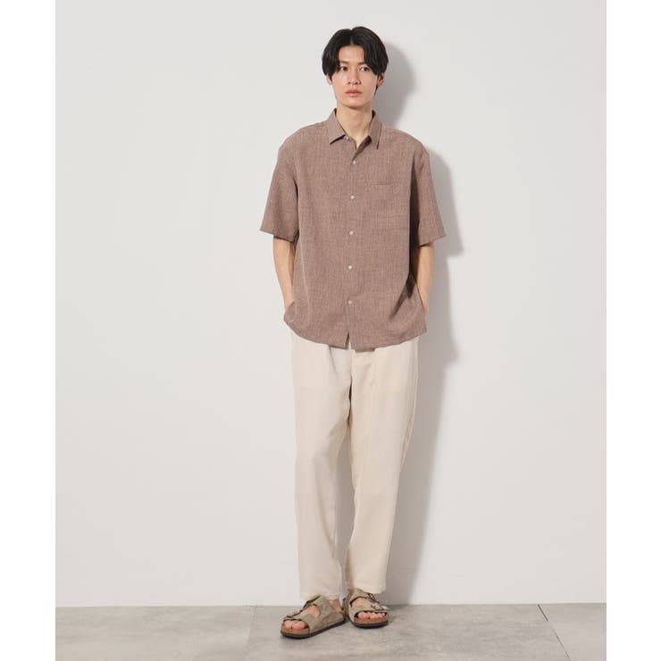 リネンライク半袖シャツ セットアップ可 | THE SHOP TK | 詳細画像10 