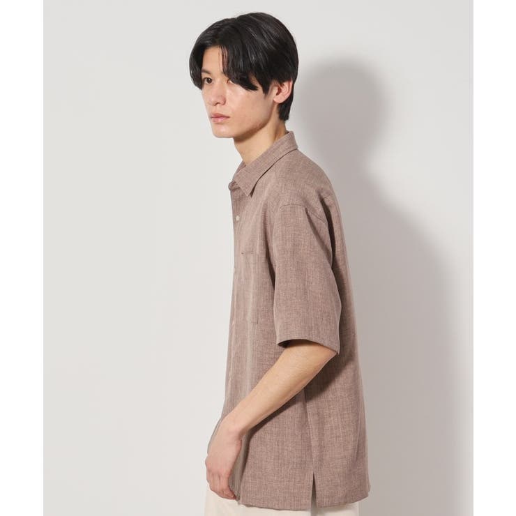 リネンライク半袖シャツ セットアップ可 | THE SHOP TK | 詳細画像8 