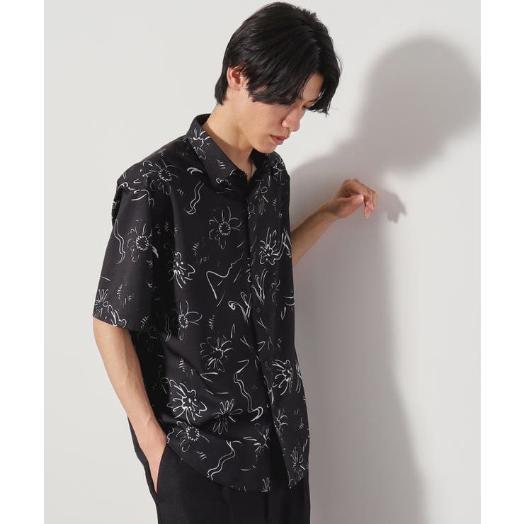 ブラック(119) | ドライポリプリント半袖シャツ 洗える/吸水速乾 | THE SHOP TK