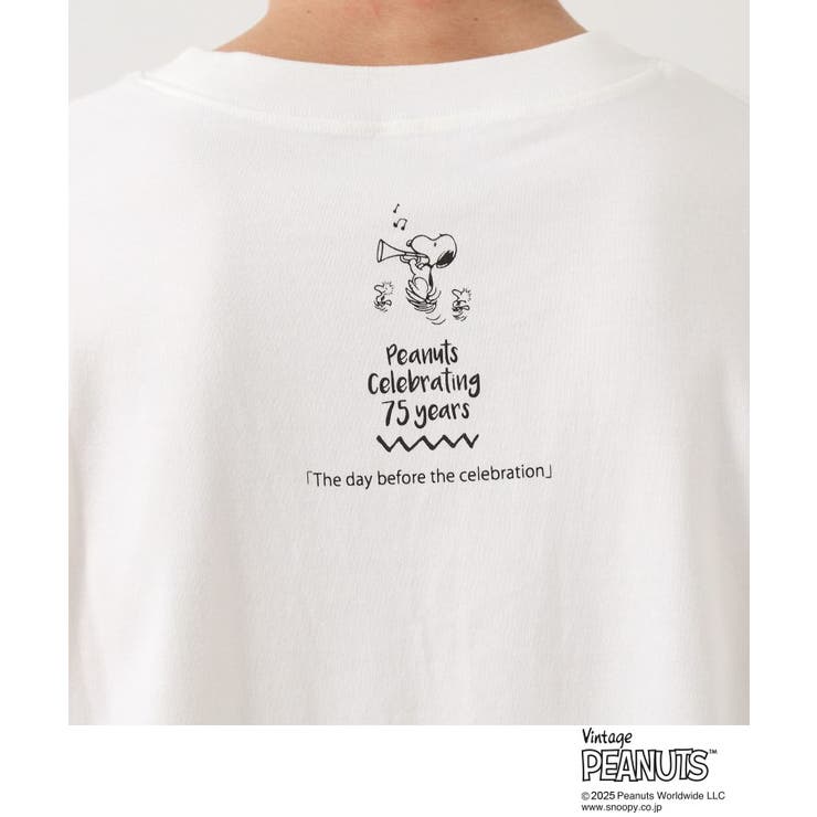 75周年PEANUTSデザイン半袖Tシャツ | THE SHOP TK | 詳細画像6 