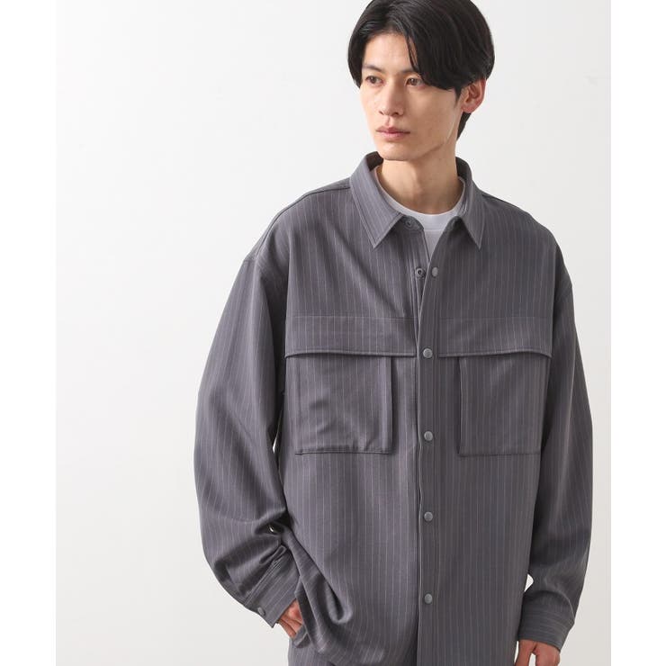 ダブルポケットシャツ【セットアップ可/洗濯機OK】 | THE SHOP TK | 詳細画像9 