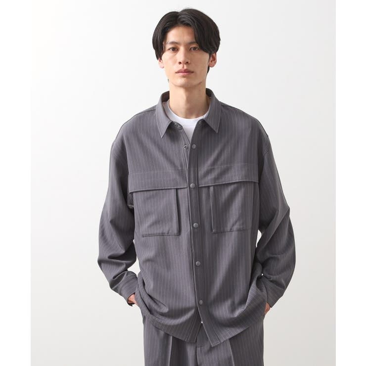 ダブルポケットシャツ【セットアップ可/洗濯機OK】 | THE SHOP TK | 詳細画像11 