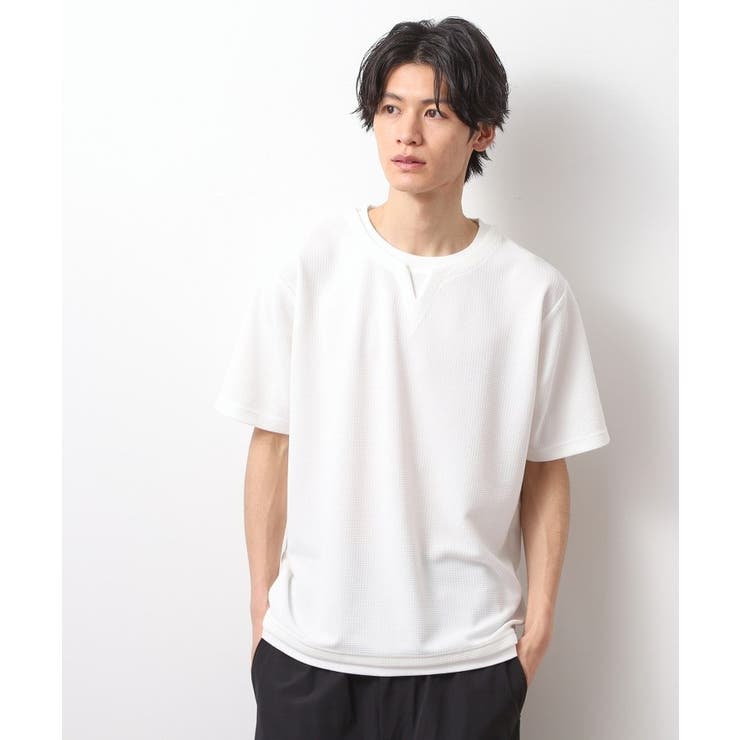 ミニフクレキーネック半袖Tシャツ | THE SHOP TK | 詳細画像9 