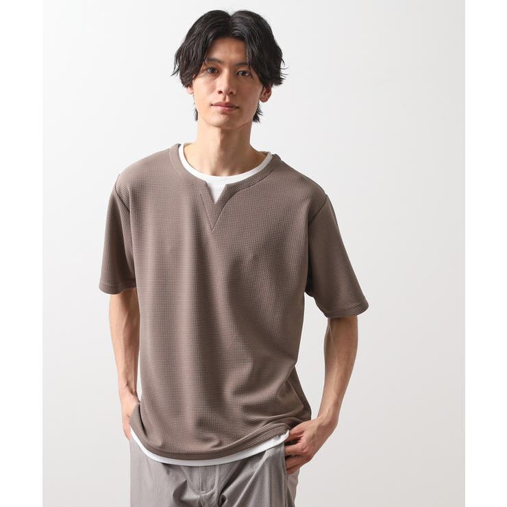 ミニフクレキーネック半袖Tシャツ | THE SHOP TK | 詳細画像14 