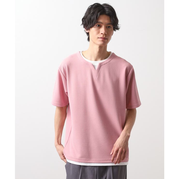 ミニフクレキーネック半袖Tシャツ | THE SHOP TK | 詳細画像17 