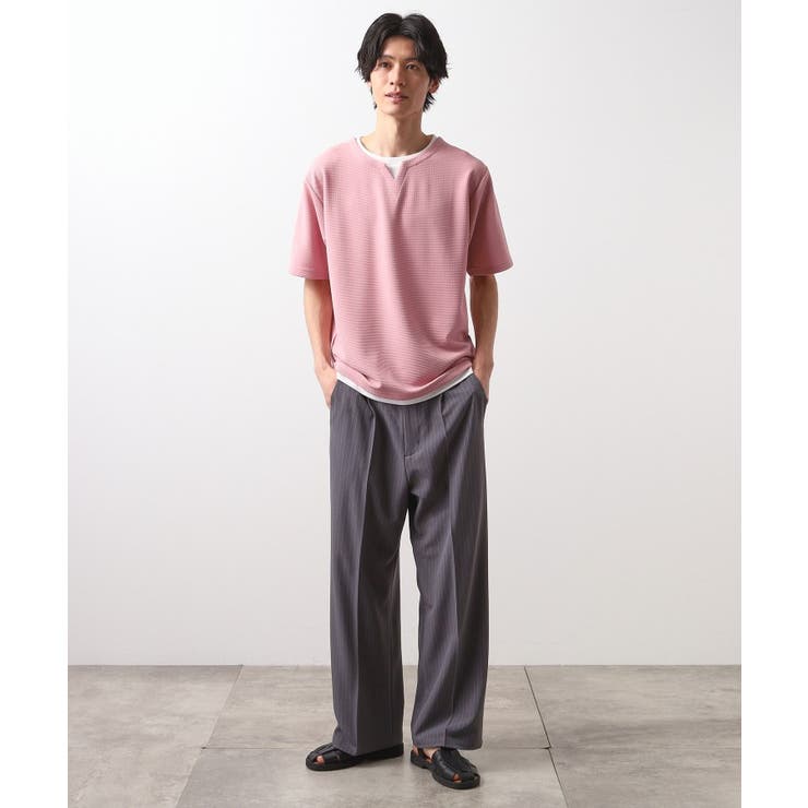 ミニフクレキーネック半袖Tシャツ | THE SHOP TK | 詳細画像19 