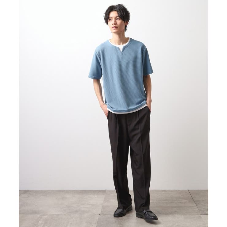 ミニフクレキーネック半袖Tシャツ | THE SHOP TK | 詳細画像24 