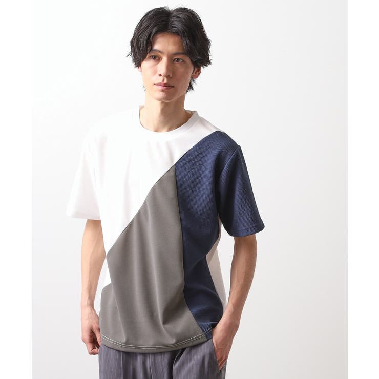 アムンゼン異素材切替半袖Tシャツ | THE SHOP TK | 詳細画像1 