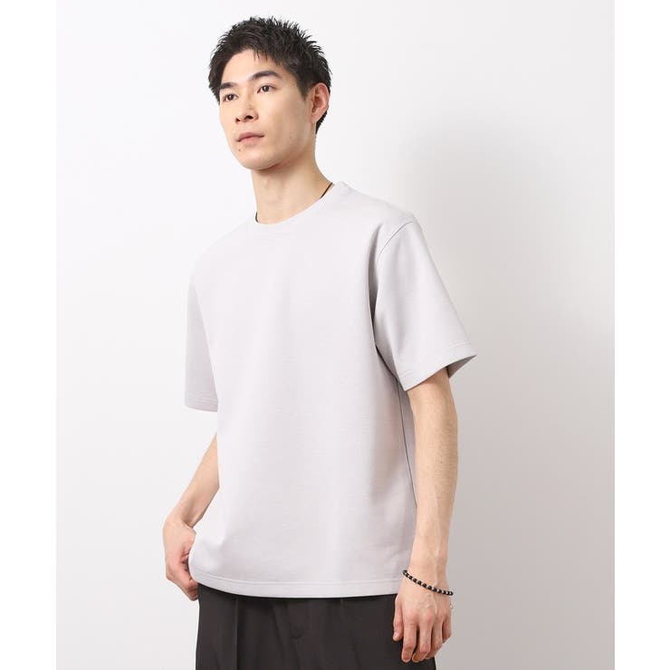 ライトグレー(011) | ダブルフェイス半袖Tシャツ 【洗濯機OK】 | THE SHOP TK
