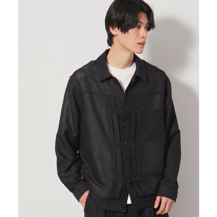 ブラック(019) | パナマメッシュトラッカージャケット セットアップ可 | THE SHOP TK