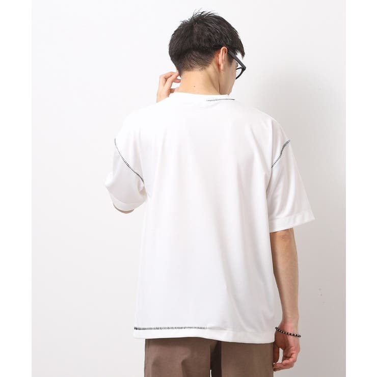 ブランケットステッチ半袖Tシャツ | THE SHOP TK | 詳細画像2 