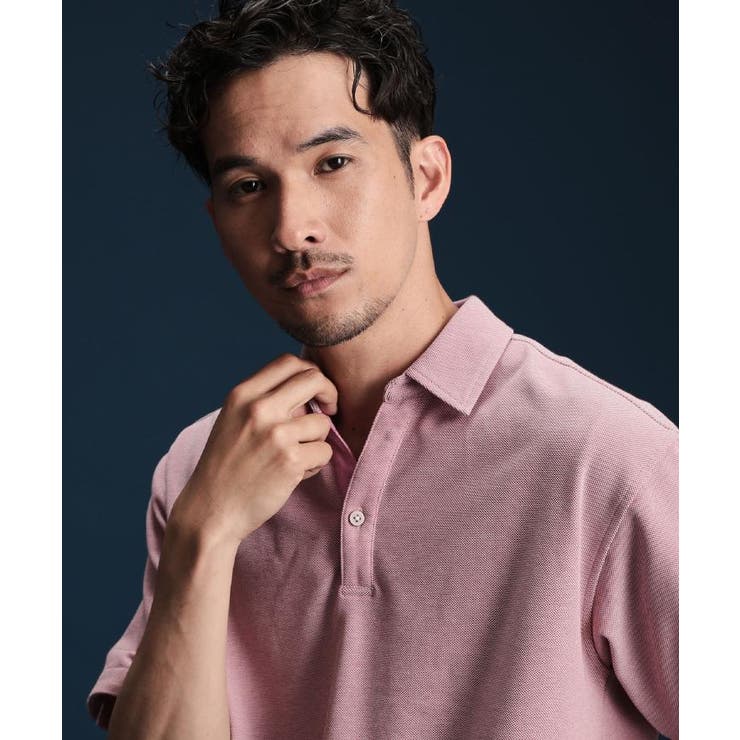 ピンク(072) | シャンブレーカノコスキッパーポロシャツ | THE SHOP TK