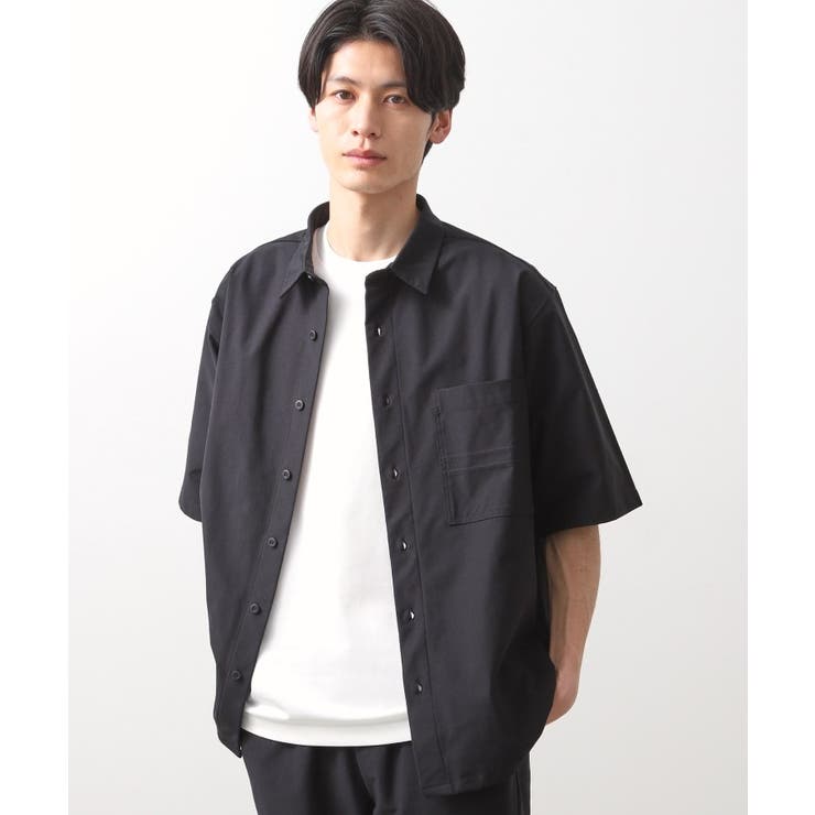 パーフェクテックツイル5分袖シャツ【セットアップ可 吸水速乾 UVカット | THE SHOP TK | 詳細画像9 