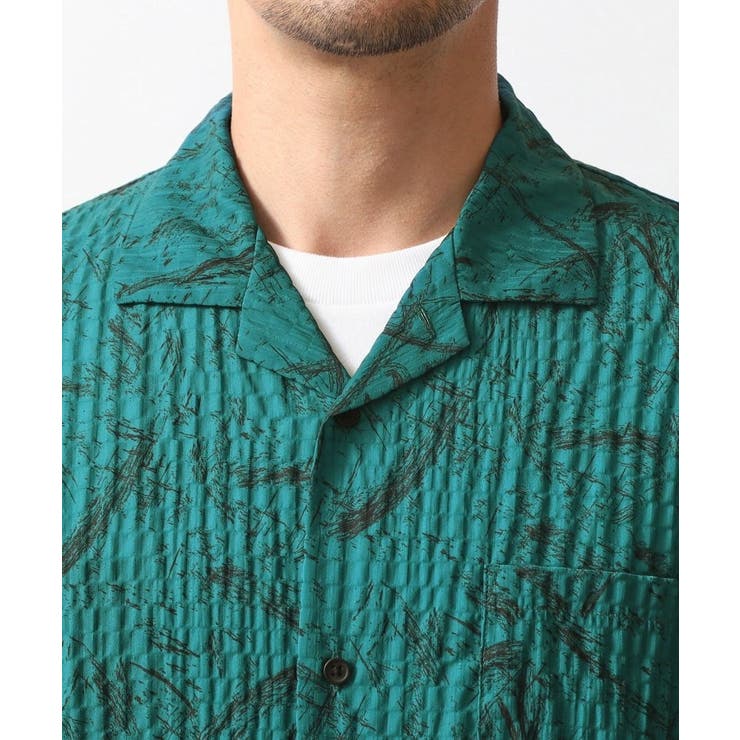 総柄サッカー半袖シャツ マシンウォッシャブル | THE SHOP TK | 詳細画像12 