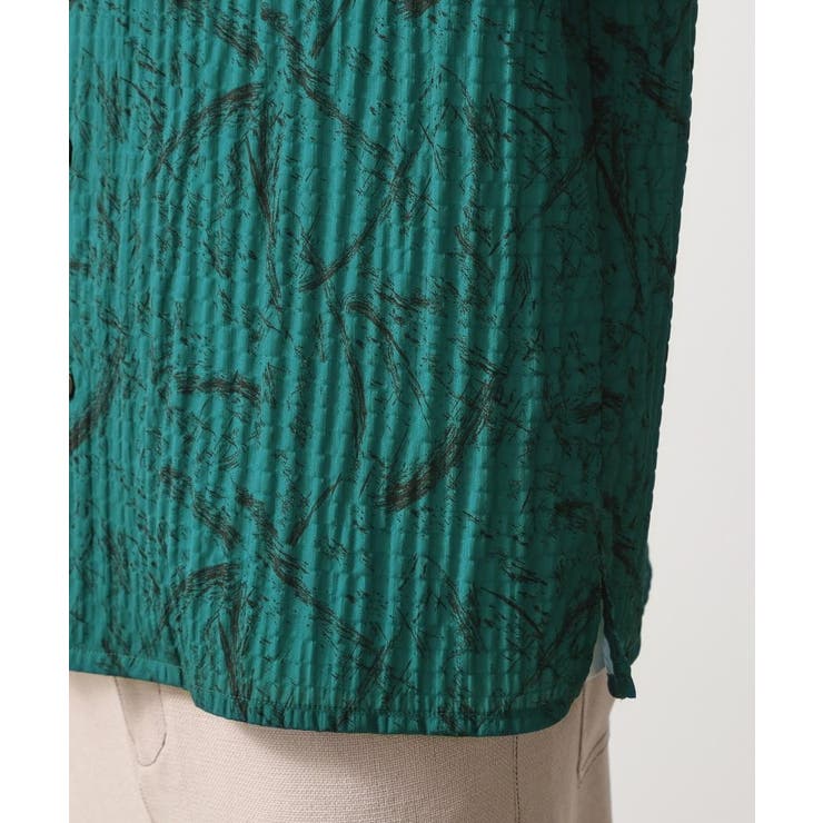 総柄サッカー半袖シャツ マシンウォッシャブル | THE SHOP TK | 詳細画像14 