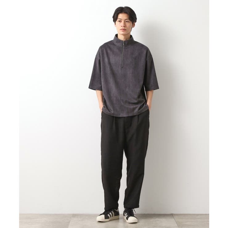 スウェードプリントハーフジッププルオーバー 【オーバーサイズ/洗濯機OK】 | THE SHOP TK | 詳細画像3 