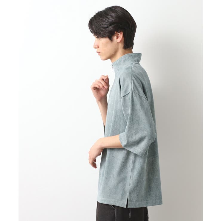 スウェードプリントハーフジッププルオーバー 【オーバーサイズ/洗濯機OK】 | THE SHOP TK | 詳細画像5 