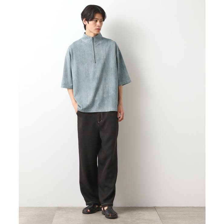 スウェードプリントハーフジッププルオーバー 【オーバーサイズ/洗濯機OK】 | THE SHOP TK | 詳細画像7 