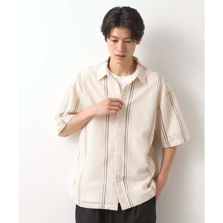 アイボリー(104) | クラフトレースアンサンブルシャツ | THE SHOP TK