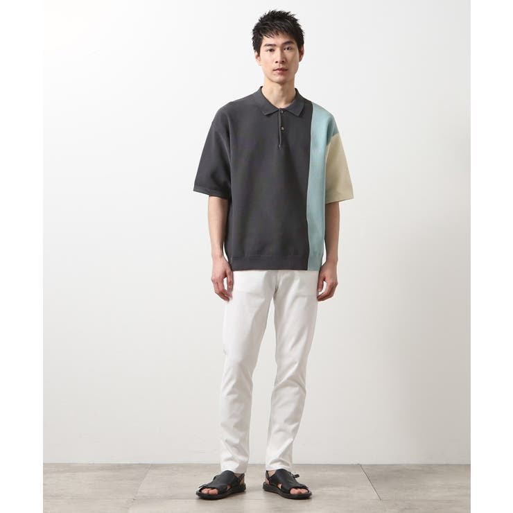 パネルニットポロシャツ | THE SHOP TK | 詳細画像12 