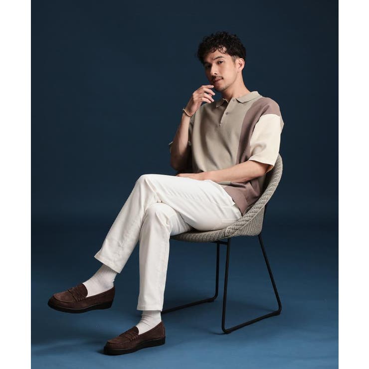 パネルニットポロシャツ | THE SHOP TK | 詳細画像5 