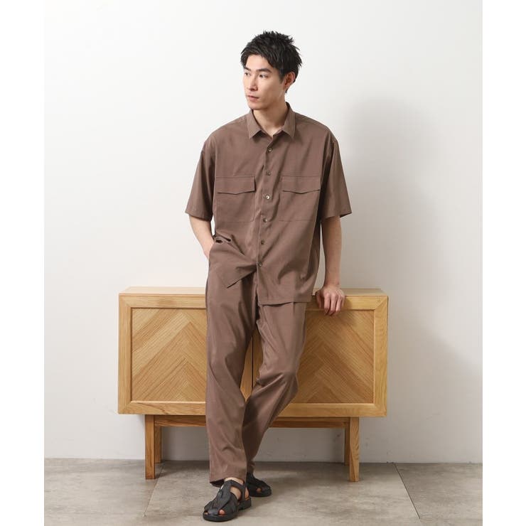 クールファイバーダブルフラップ半袖シャツ 接触冷感 吸水速乾 | THE SHOP TK | 詳細画像2 