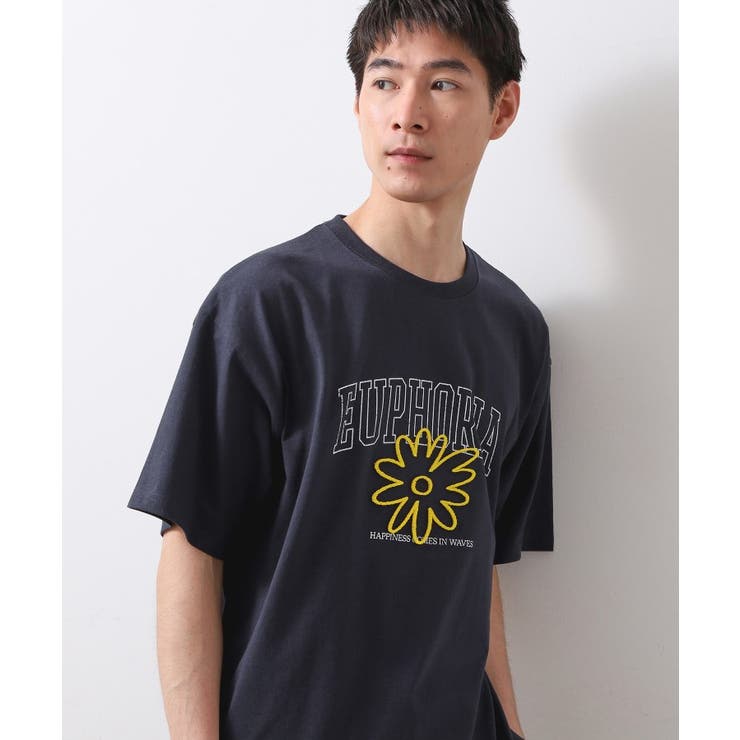 ネイビー(094) | 刺繍ロゴ半袖Ｔシャツ 【洗濯機OK/ユニセックス】 | THE SHOP TK
