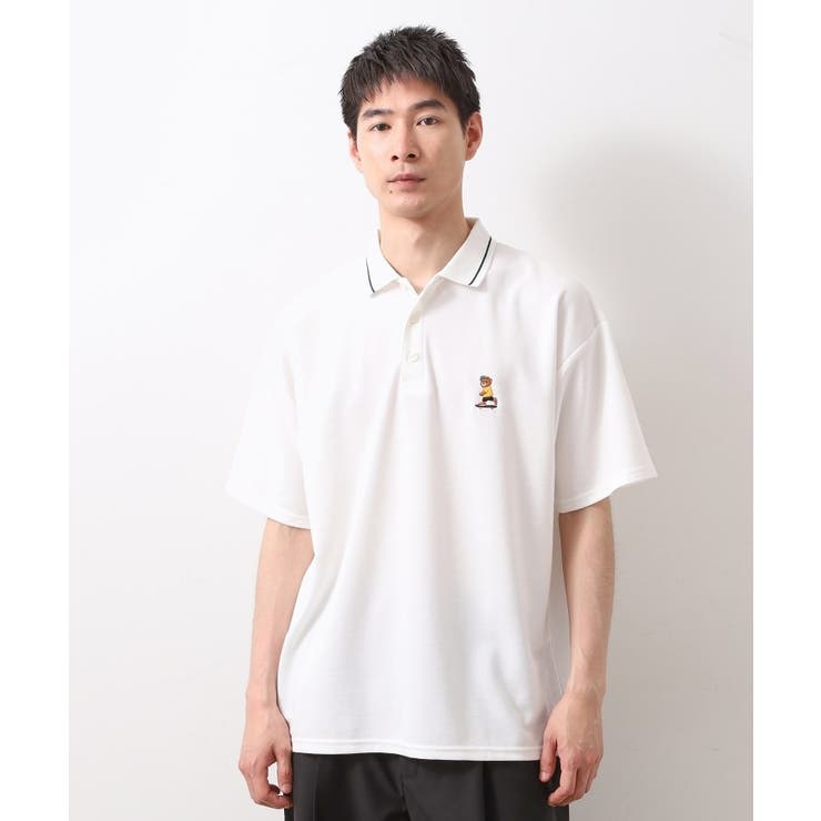 アニマル刺繍半袖ポロシャツ 【洗濯機OK/ユニセックス】 | THE SHOP TK | 詳細画像1 