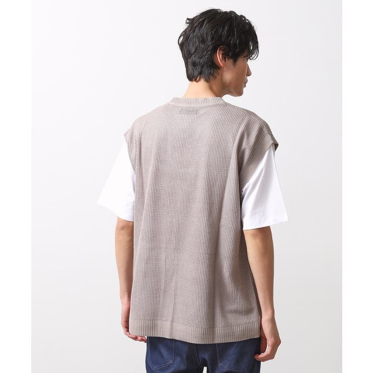 メッシュニットアンサンブルベスト 【半袖Tシャツセットアイテム/洗濯機OK】 | THE SHOP TK | 詳細画像14 
